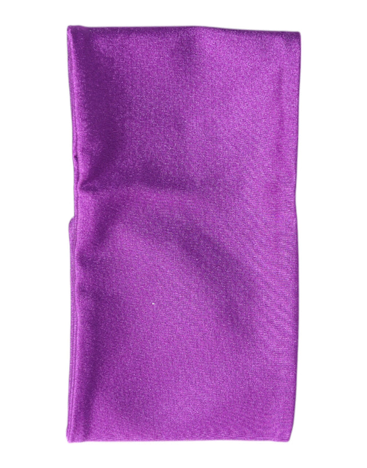 Purple Nylon Stretch Women Neck Warmer Scarf
