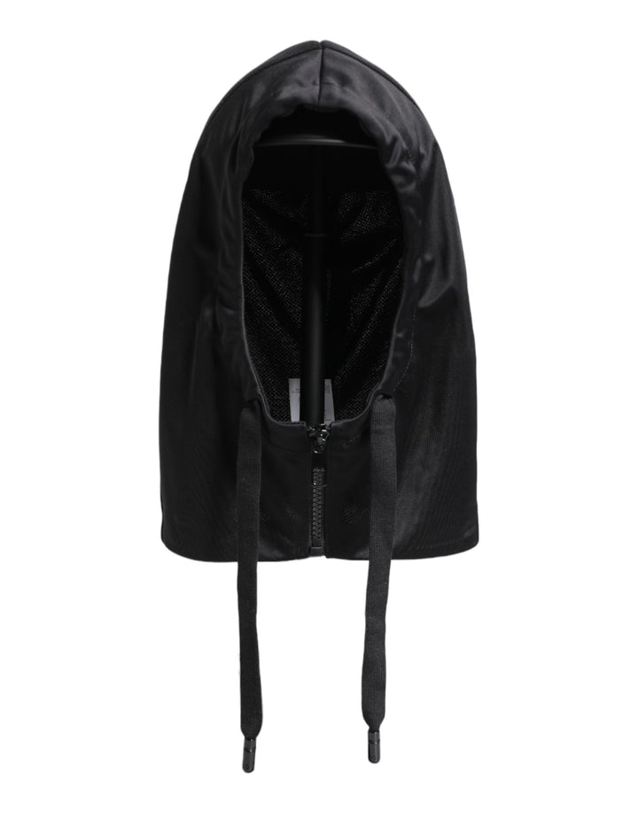 Black Polyester Whole Head Wrap Hat