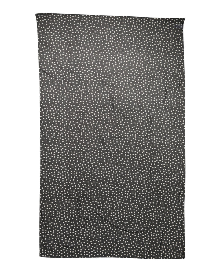 Black Polka Dots Polyester Wrap Shawl Scarf