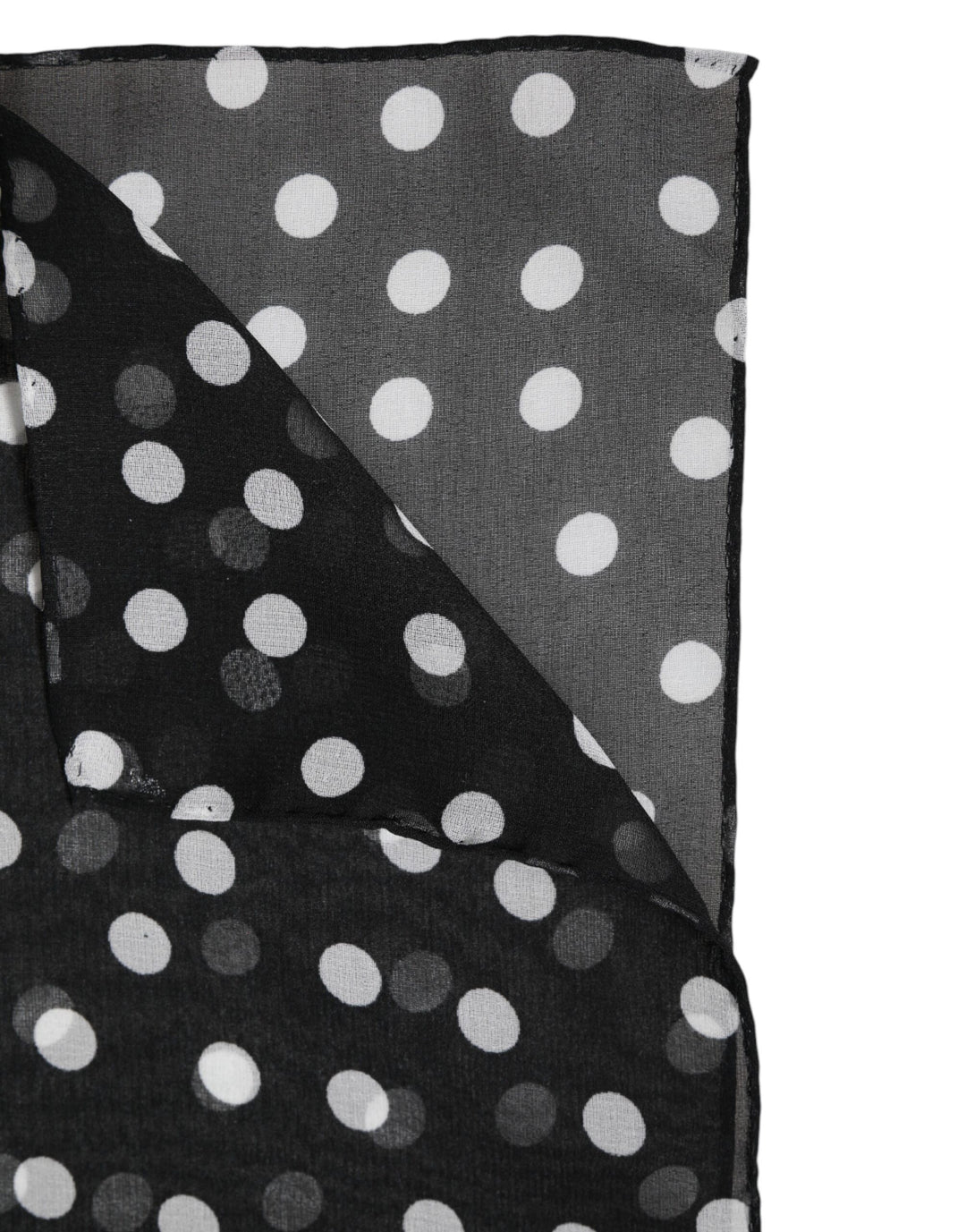 Black Polka Dots Polyester Wrap Shawl Scarf