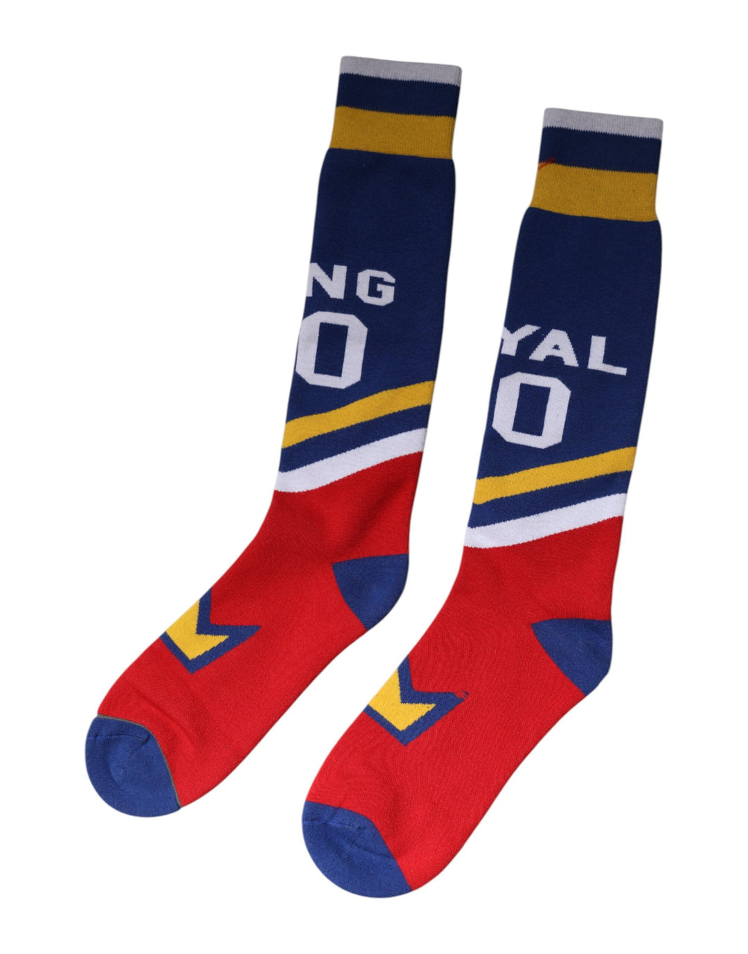 Multicolor Cotton Stretch Over Calf Socks