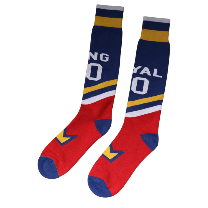 Multicolor Cotton Stretch Over Calf Socks