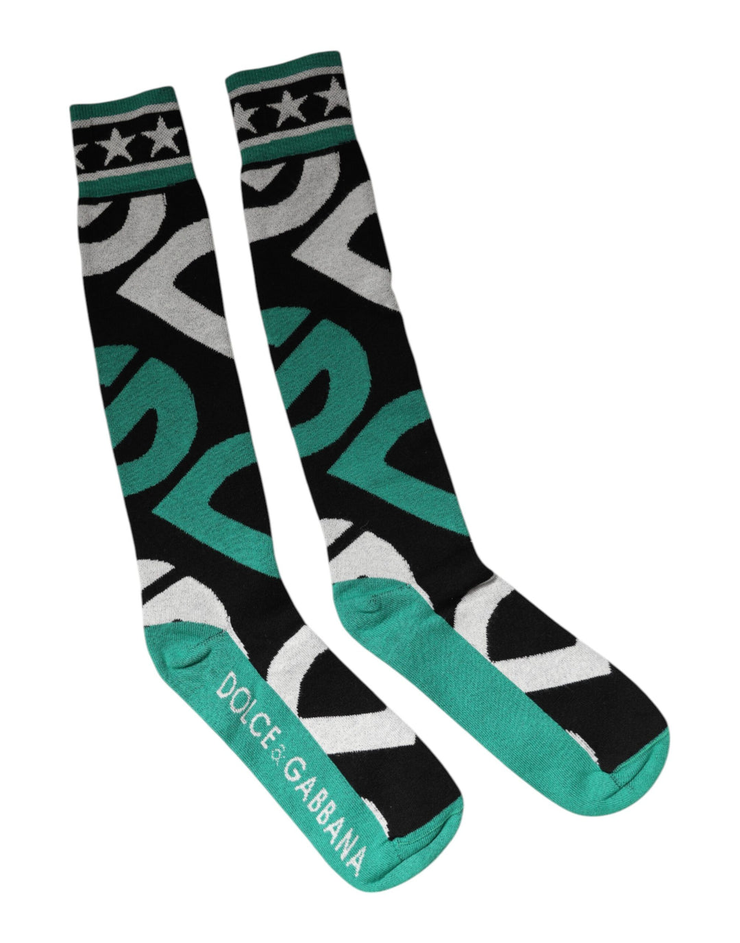 Multicolor Cotton Stretch Over Calf Socks