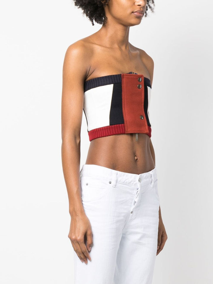 DSQUARED2 colour-block corset top-3