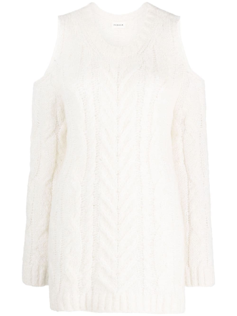 PAROSH off-shoulder crochet jumper-0