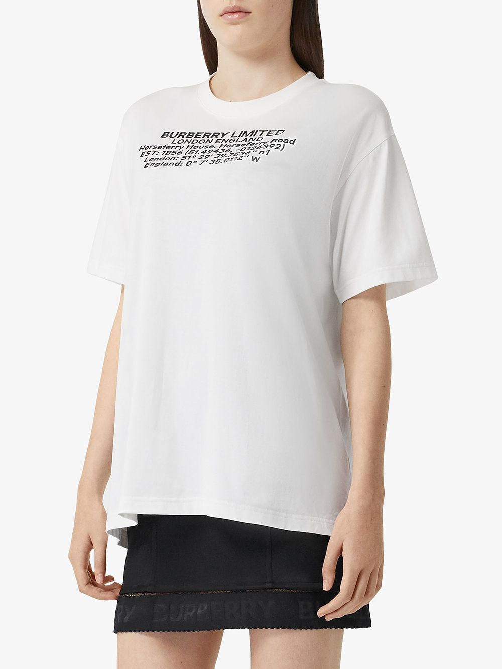 BURBERRY text print T-shirt-3