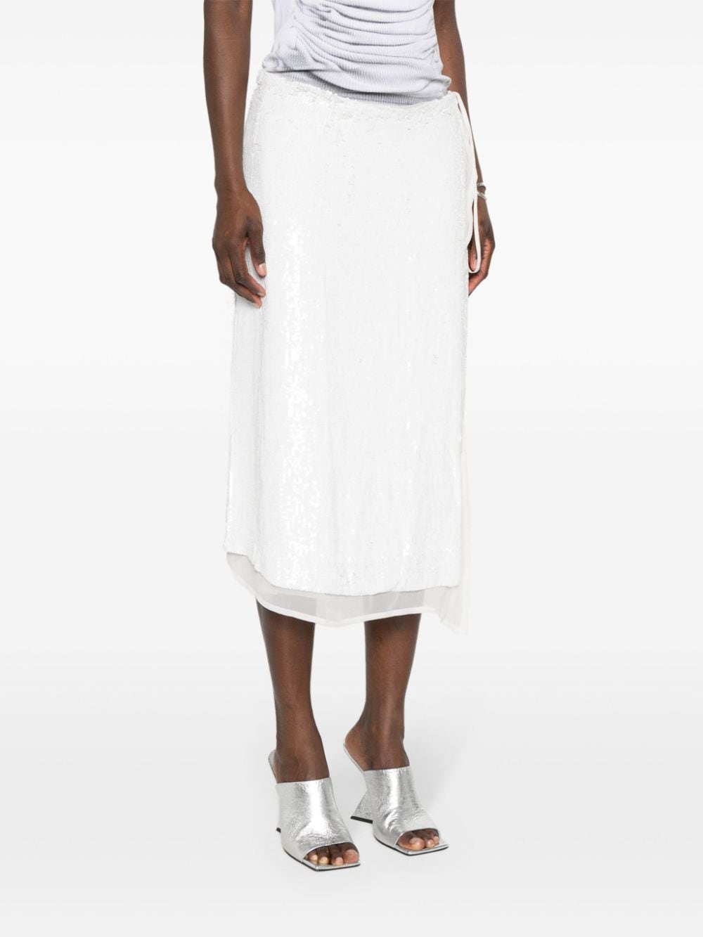 Gabriel sequinned wrap skirt-13