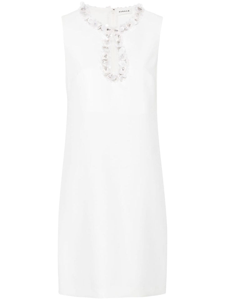 sleeveless sequin-embellished dress-0