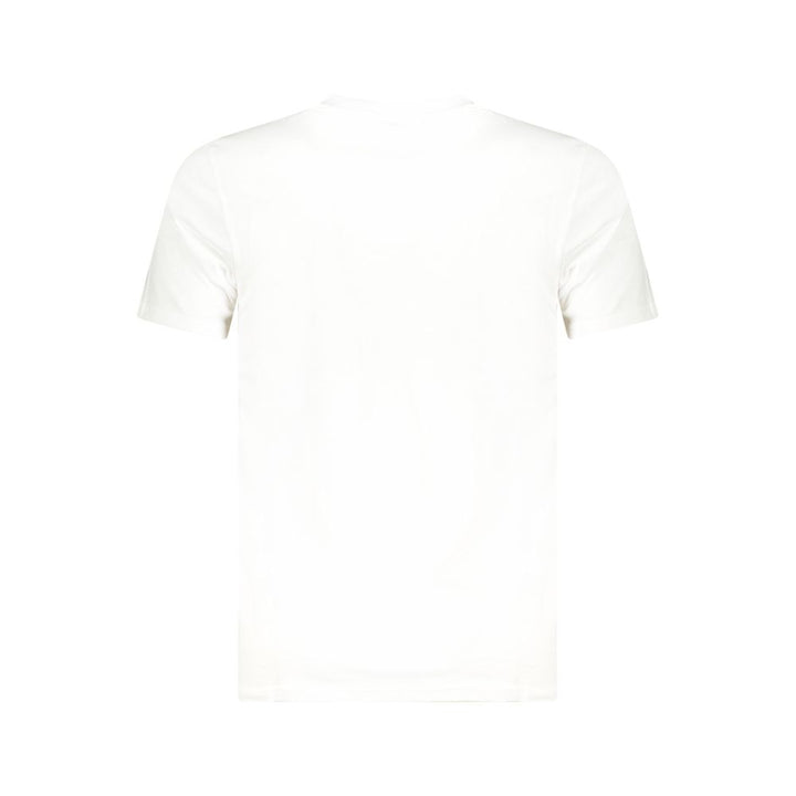 White Cotton Men T-Shirt