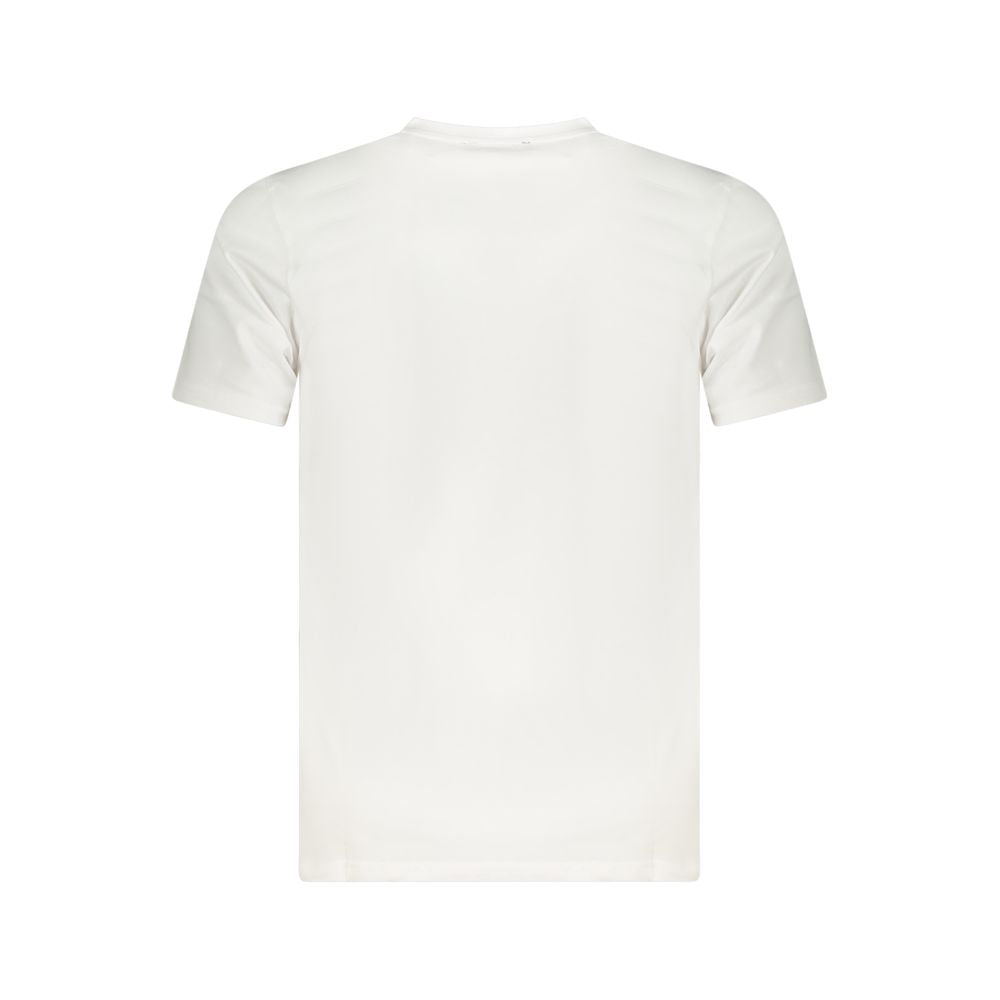White Cotton Men T-Shirt