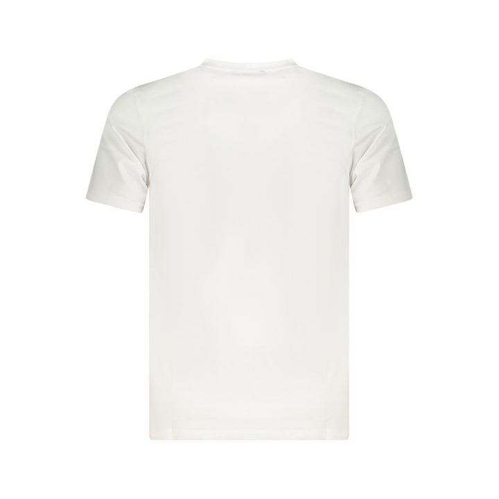 White Cotton Men T-Shirt