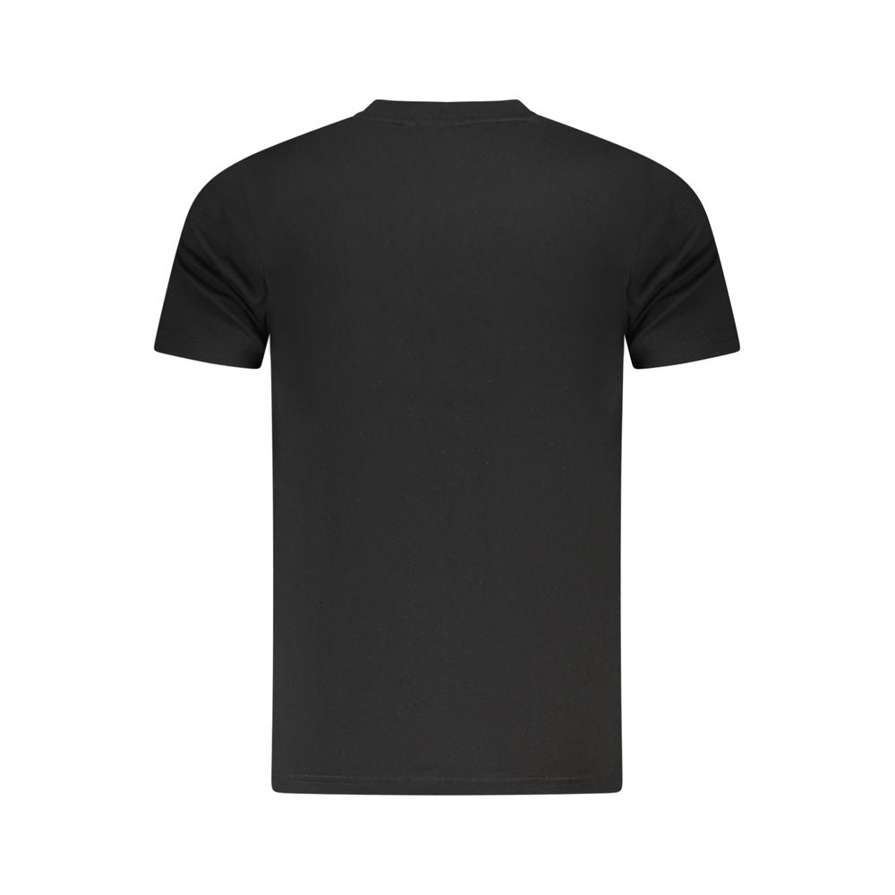 Black Cotton Men T-Shirt