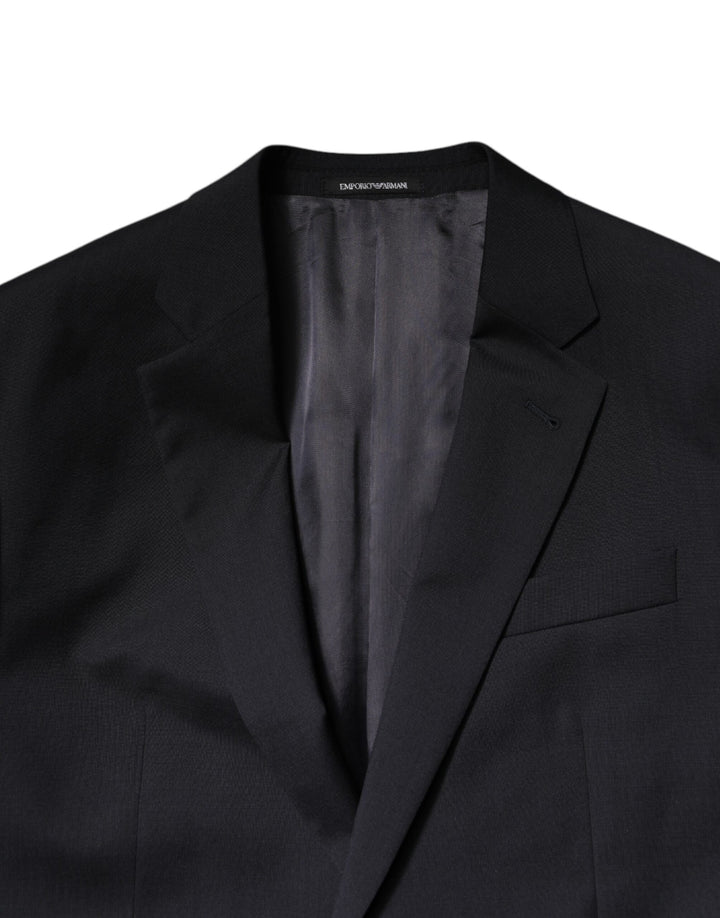 Black Single Breasted Formal 2 Piece Suit