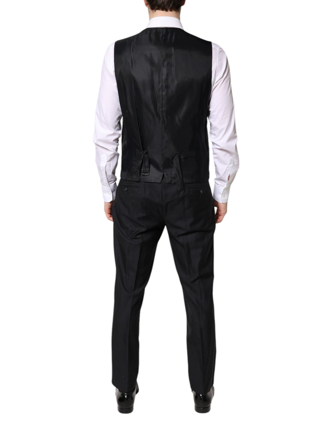 Black Double Breasted Formal 3 Piece Suit