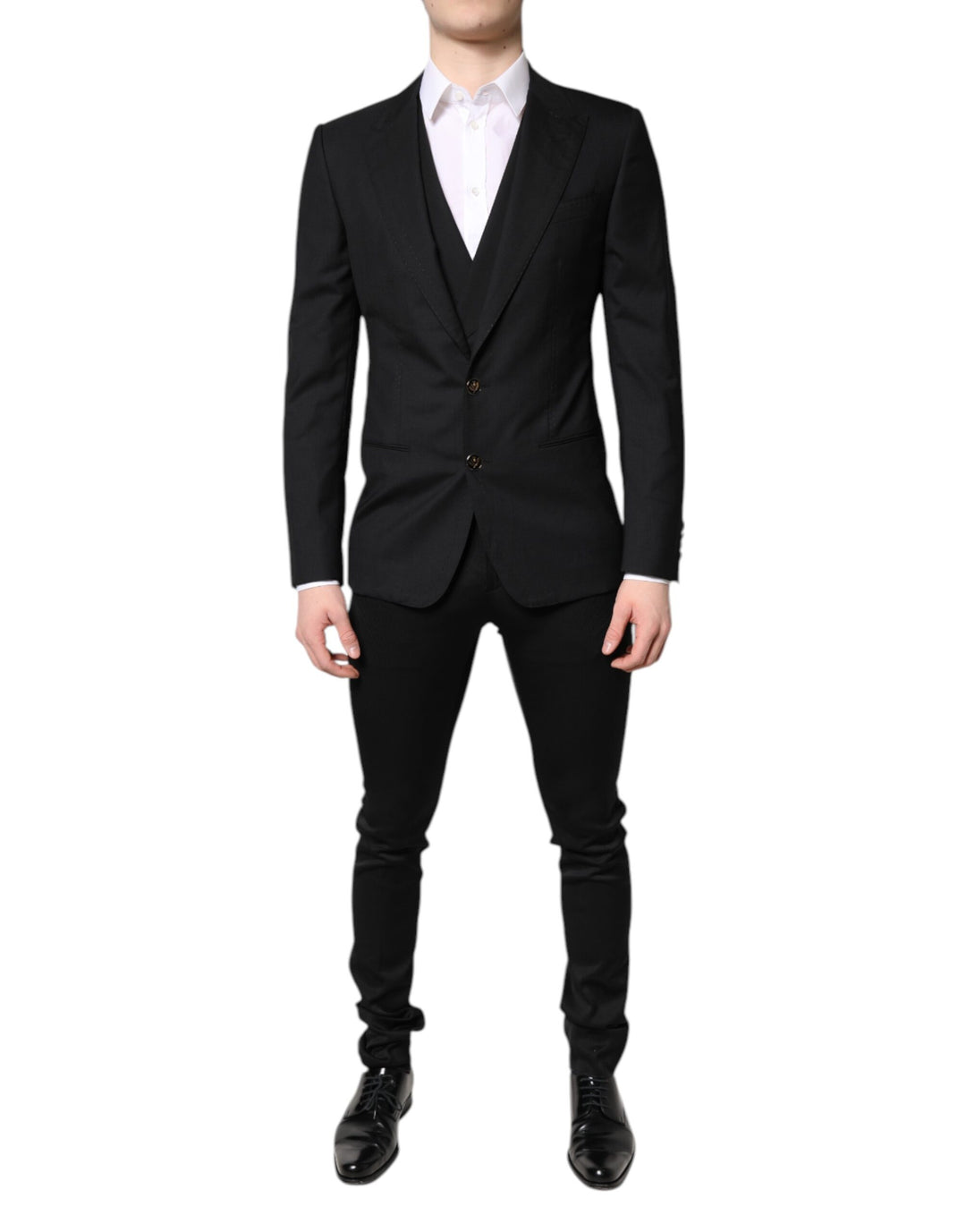 Black Single Breasted Formal 3 Piece Suit