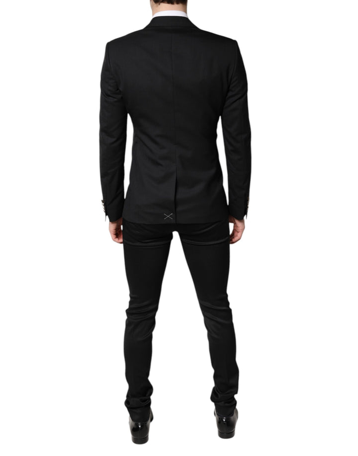 Black Single Breasted Formal 3 Piece Suit