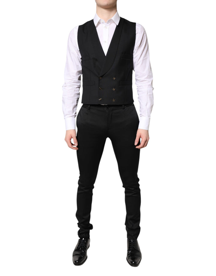Black Single Breasted Formal 3 Piece Suit