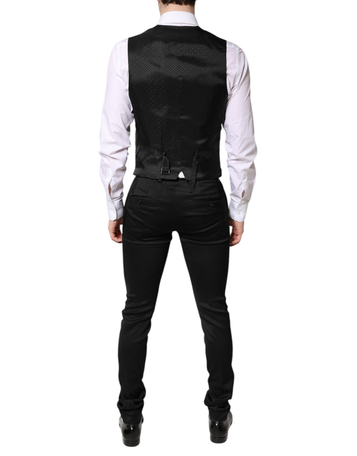 Black Single Breasted Formal 3 Piece Suit