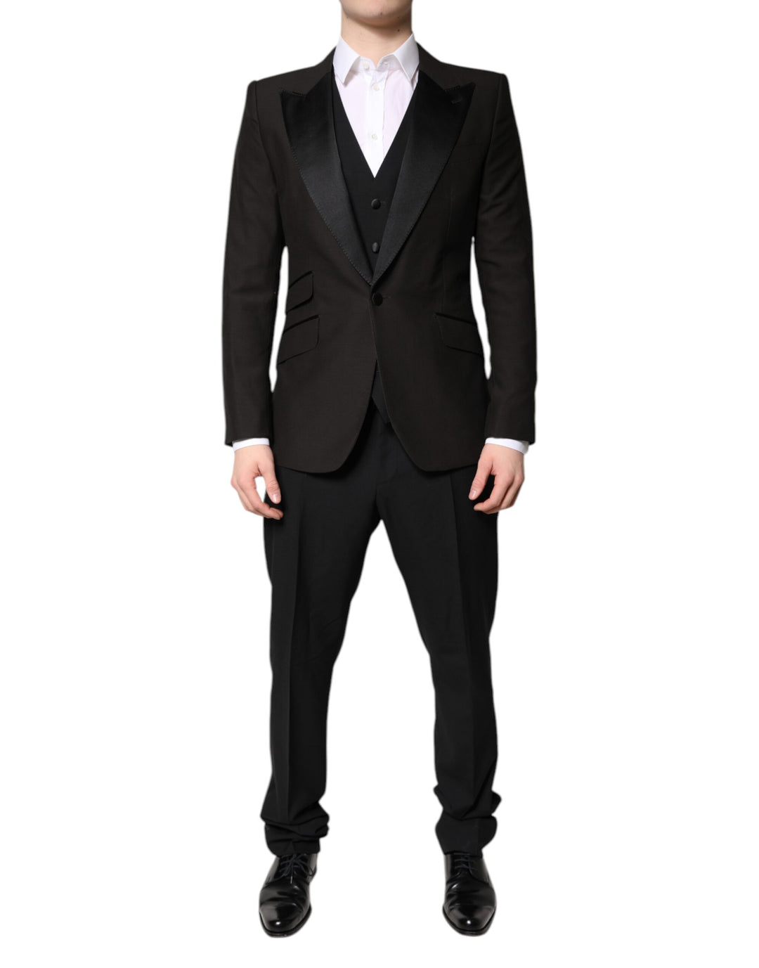 Black Single Breasted Formal 3 Piece Suit