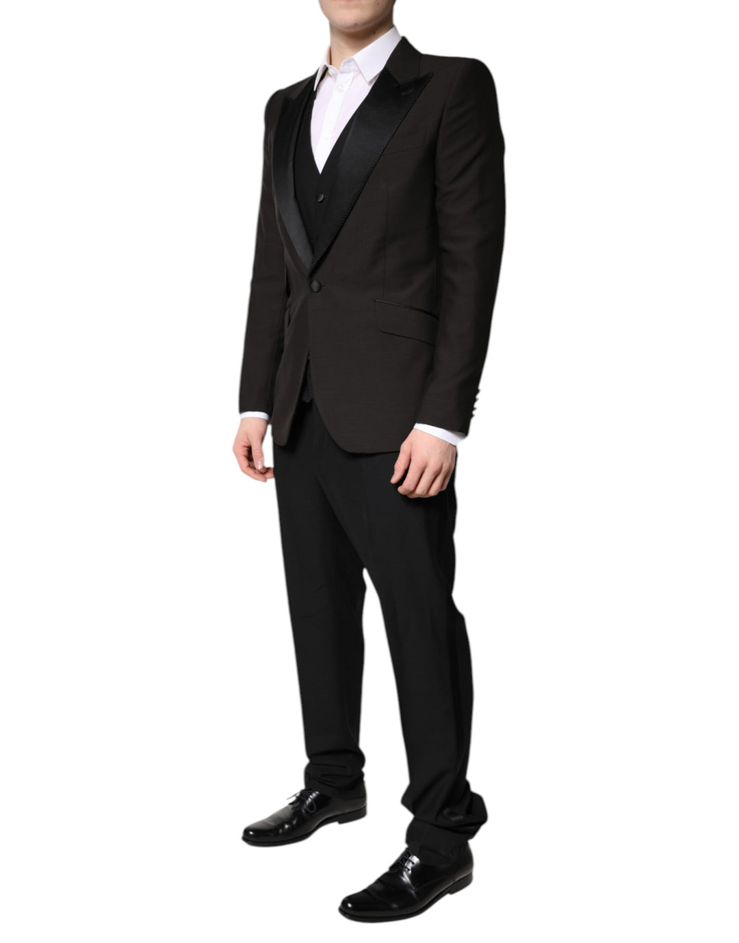 Black Single Breasted Formal 3 Piece Suit