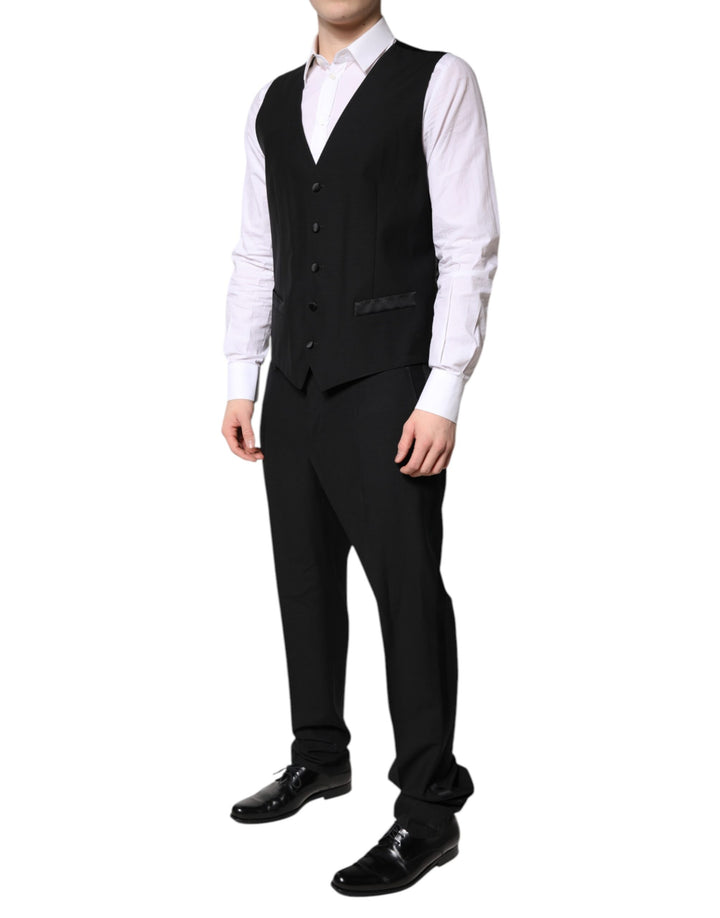Black Single Breasted Formal 3 Piece Suit