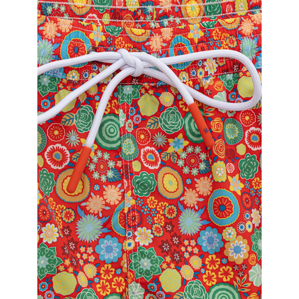 Red Polyester Swimwear