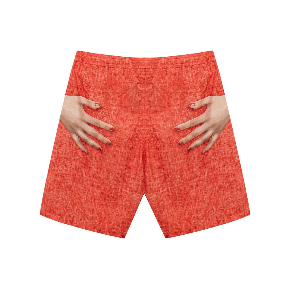 Red Polyester Swimwear