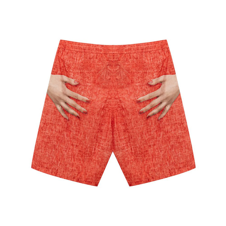 Red Polyester Swimwear