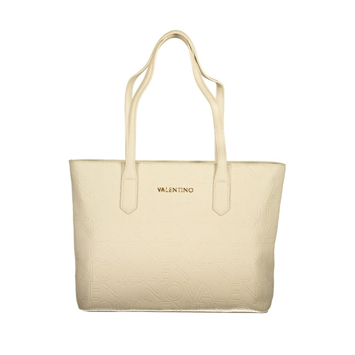 Beige Polyethylene Handbag