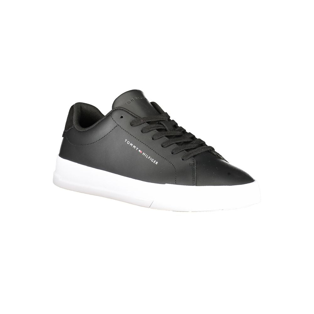 Black Polyester Sneaker