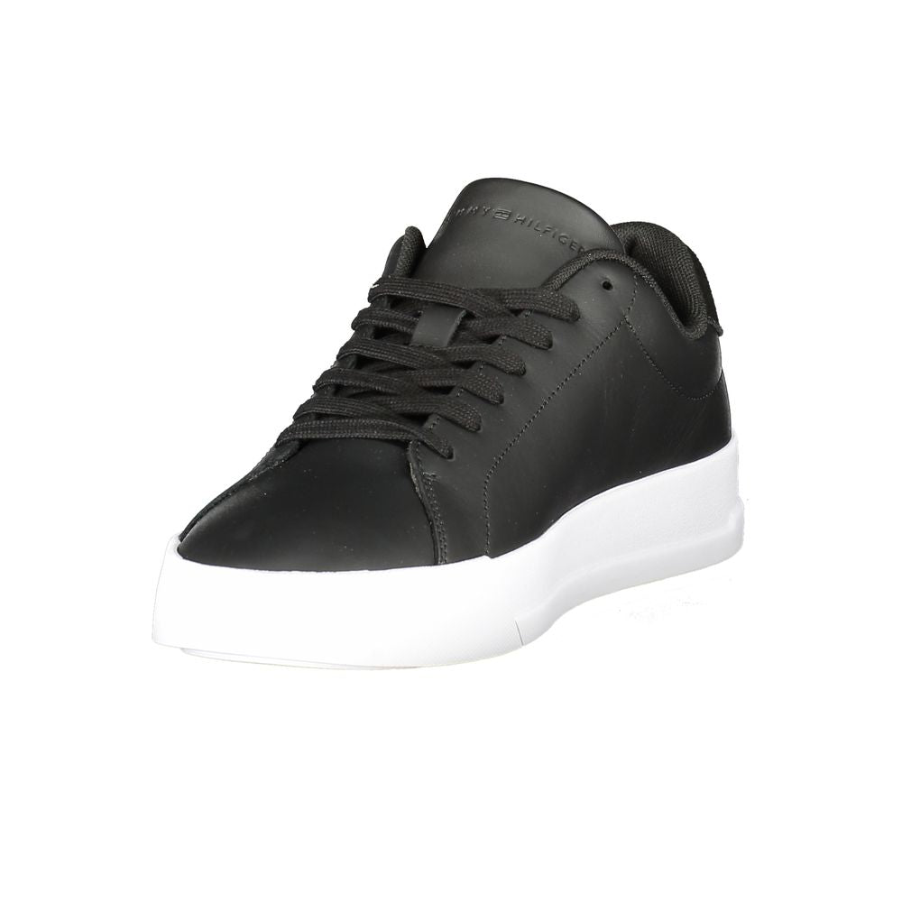 Black Polyester Sneaker