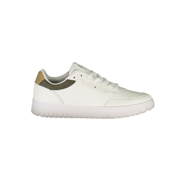 White Polyester Sneaker