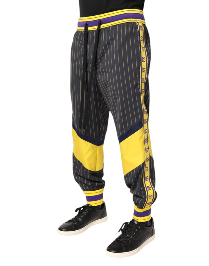 Multicolor Cotton Men Jogger Pants