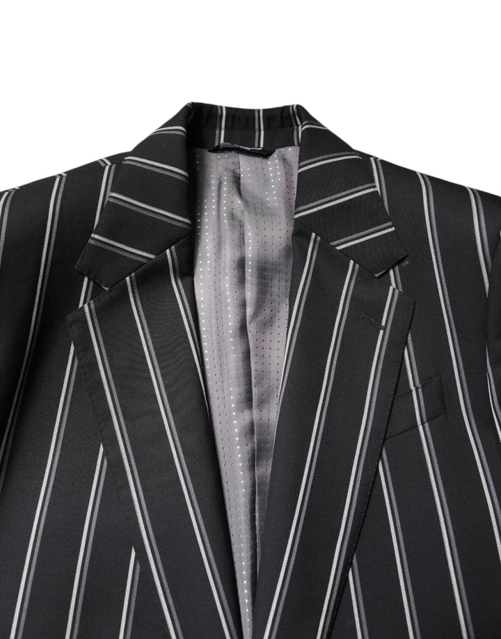 Black Striped SICILIA Formal 2 Piece Suit