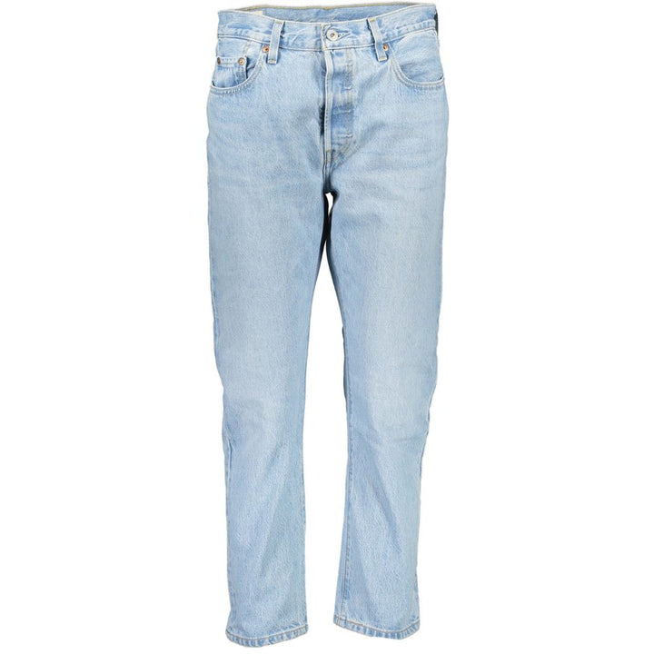 Blue Cotton Women Jeans