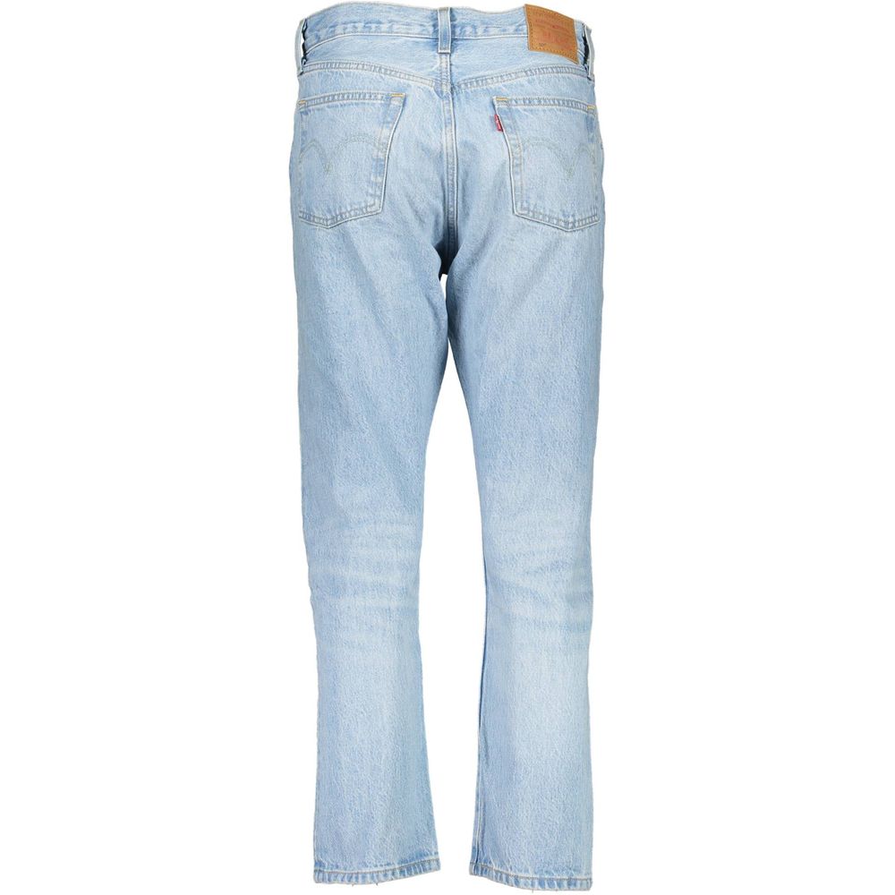 Blue Cotton Women Jeans