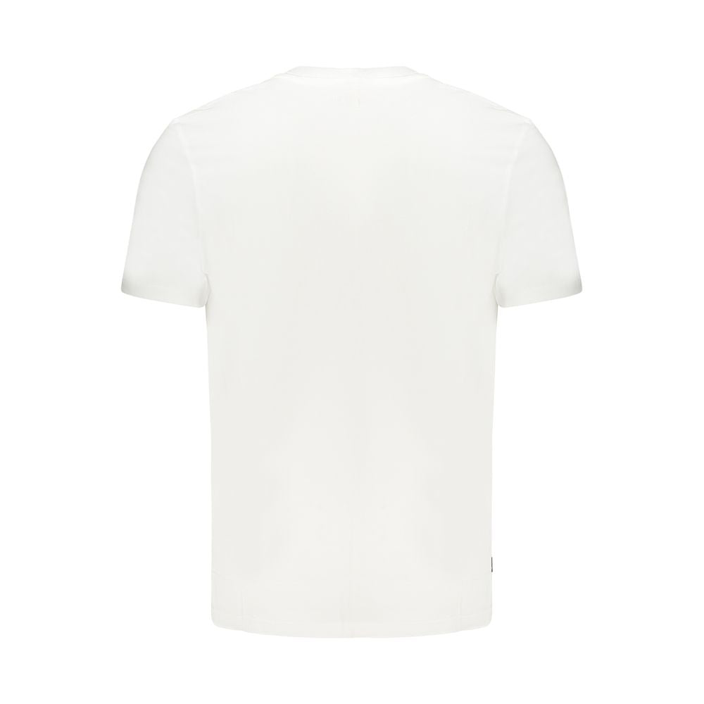 White Cotton Men T-Shirt