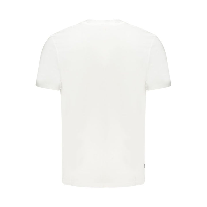 White Cotton Men T-Shirt