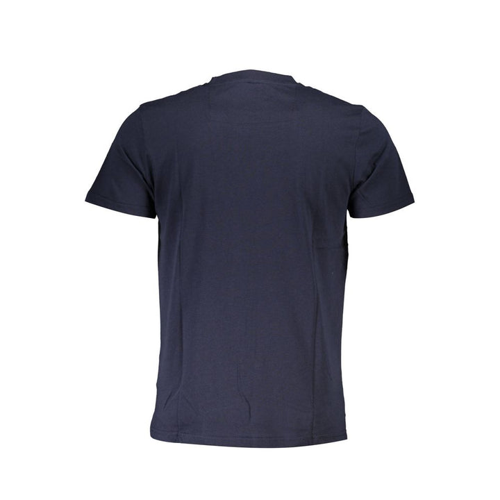 Blue Cotton Men T-Shirt