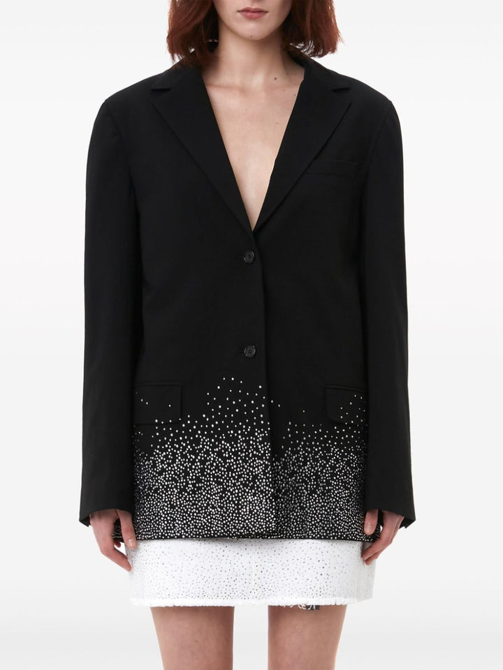 crystal-embellished single-breasted blazer-1