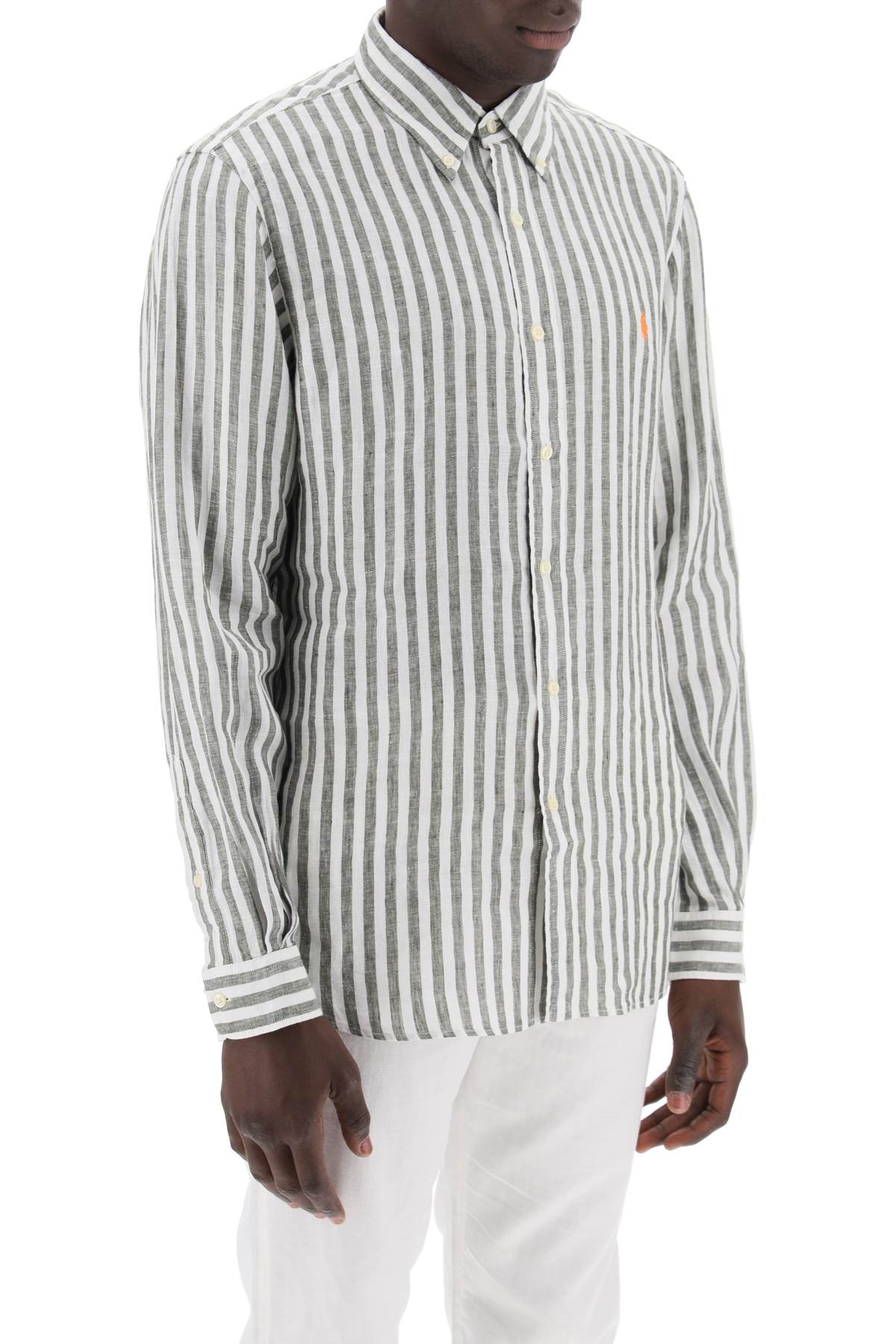 striped custom-fit shirt-1