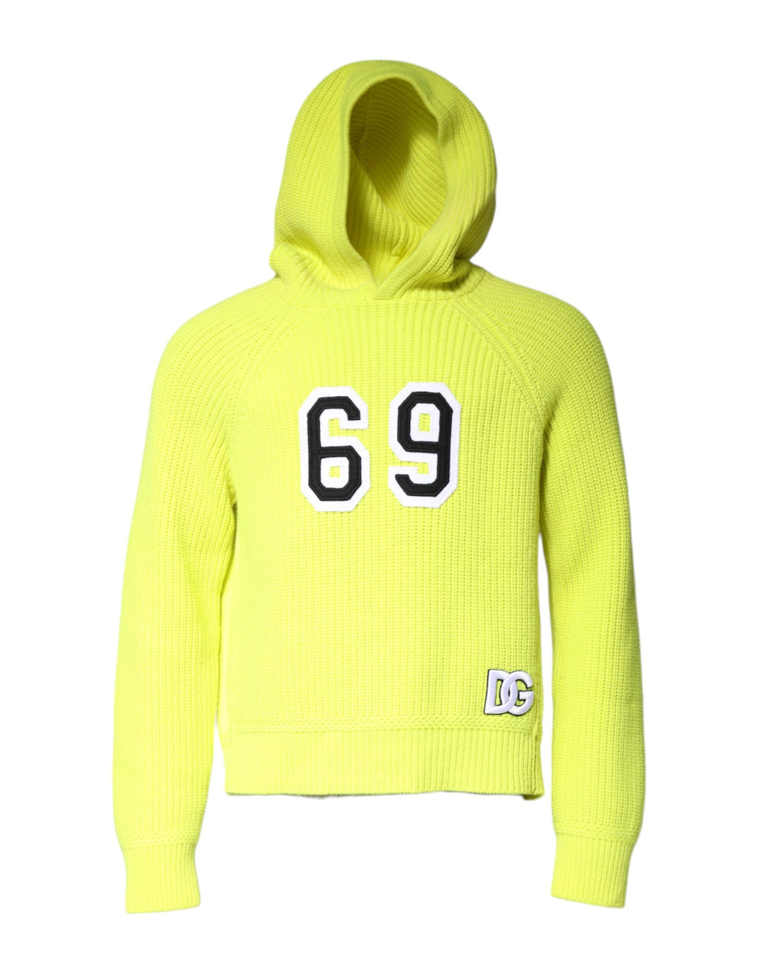 Green 69 Knit Hooded Men Pullover Sweater