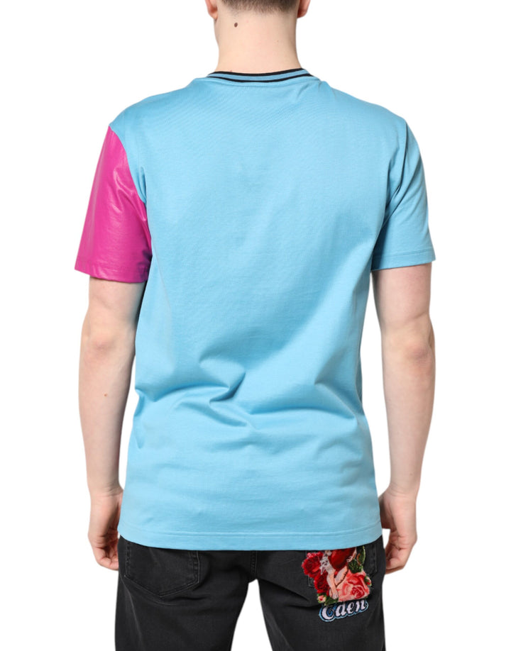 Multicolor Printed Logo Short Sleeve T-shirt