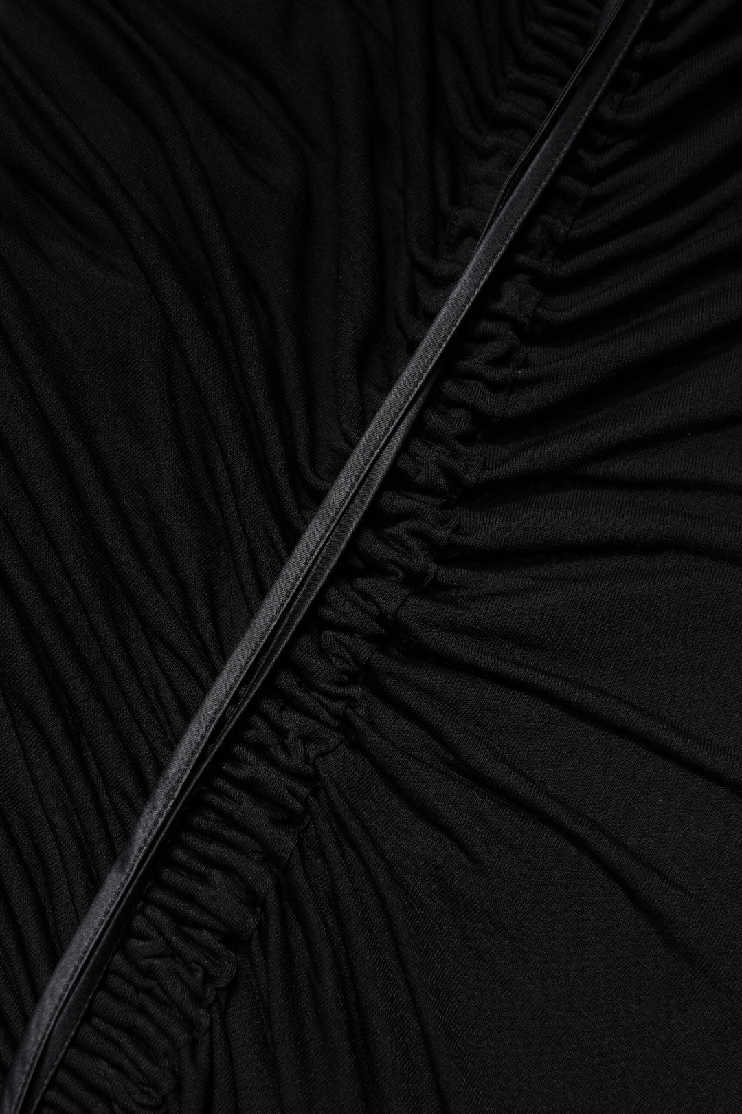 Black Mesh Trim Bodycon Long Sheath Dress