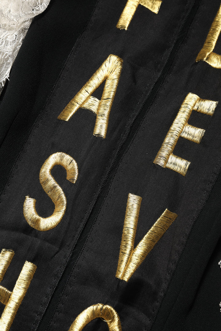 Black Fashion Devotion Embellish Mini Dress