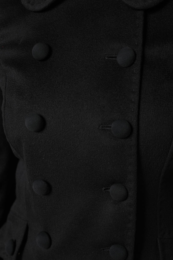 Black Wool Sartoria Italiano Blazer Jacket