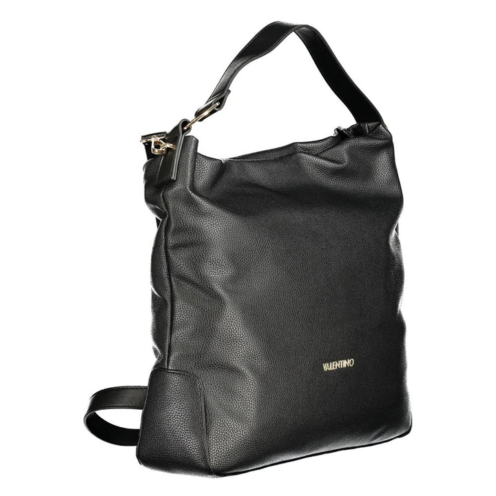 Black Polyethylene Women Handbag