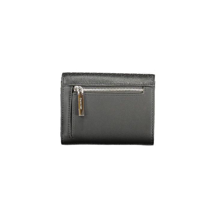 Black Polyester Women Wallet