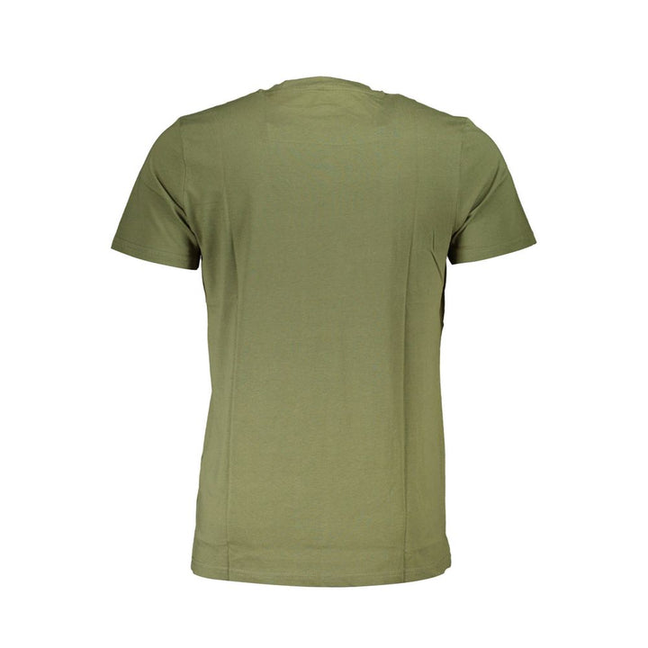 Green Cotton Men T-Shirt