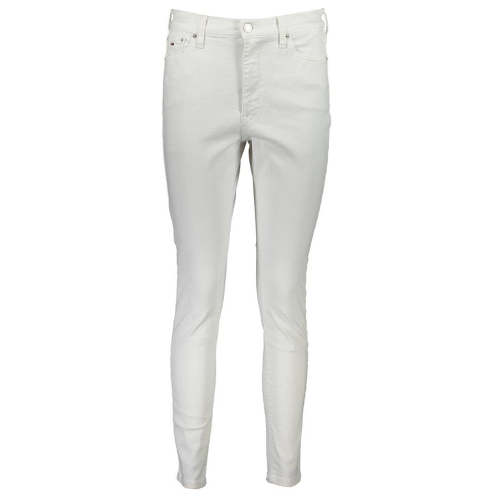 White Cotton Women Jeans